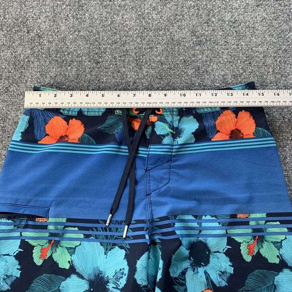 O’Neill Hyperfreak Mens Board Shorts Swim Trunks Surfing Blue Floral Size 29 - Picture 14 of 16
